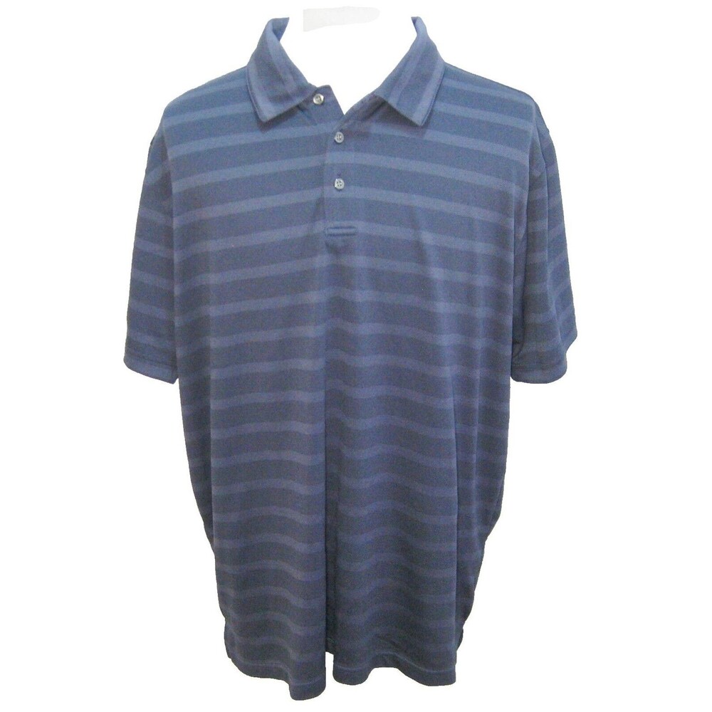 BOLLE Men's (Size 2XL) Blue Short Sleeve Athletic Polo Shirt Golf Tennis Casual